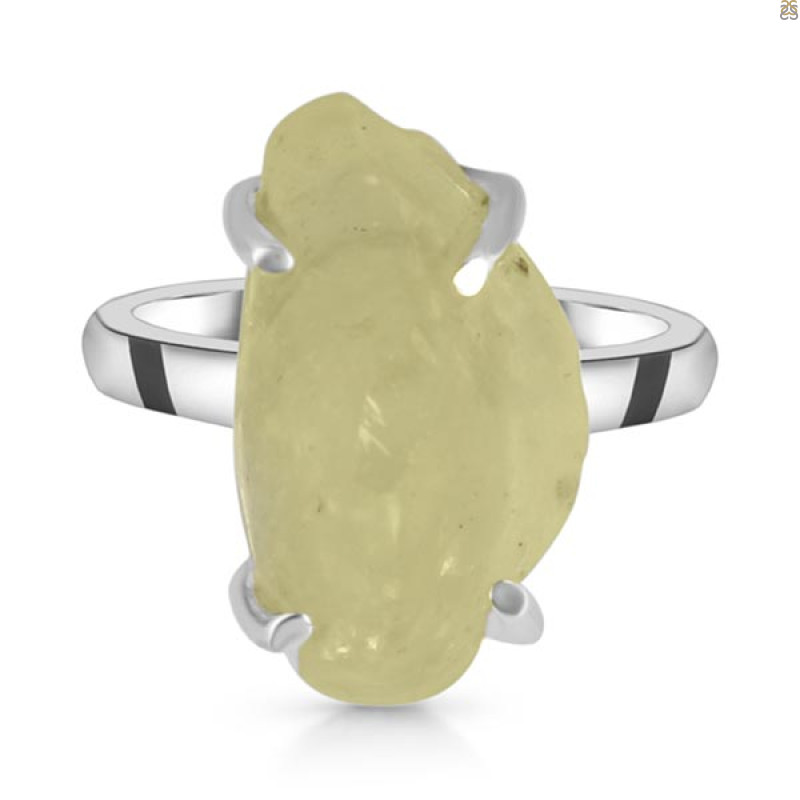 Libyan Desert Glass Ring-R-Size-6 LDG-2-38