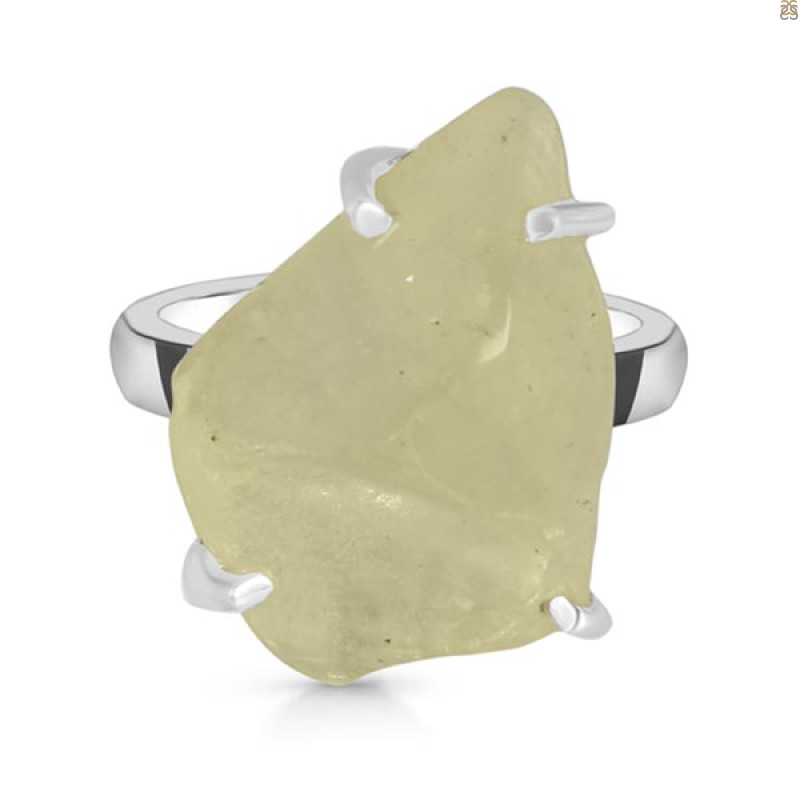 Libyan Desert Glass Ring-R-Size-7 LDG-2-39