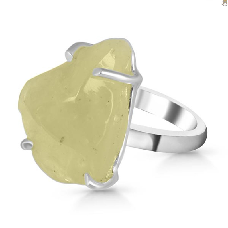 Libyan Desert Glass Ring-R-Size-7 LDG-2-39