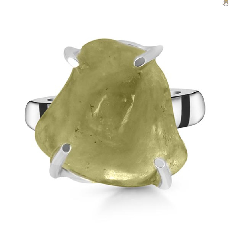 Libyan Desert Glass Ring-R-Size-7 LDG-2-86