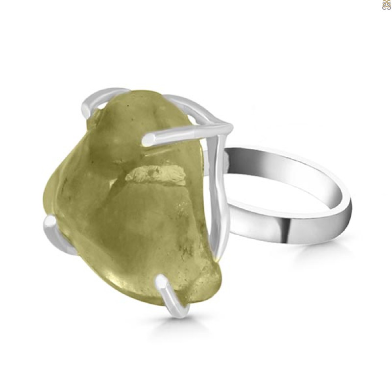 Libyan Desert Glass Ring-R-Size-7 LDG-2-86
