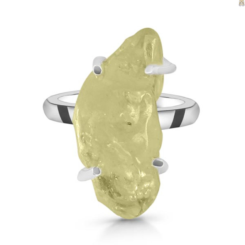 Libyan Desert Glass Ring-R-Size-5 LDG-2-92