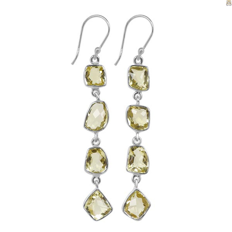Lemon Topaz Earring-P-2