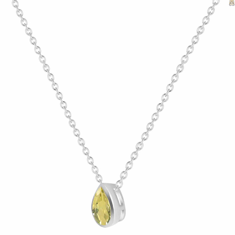 Lemon Quartz Necklace LEM-RDN-410.