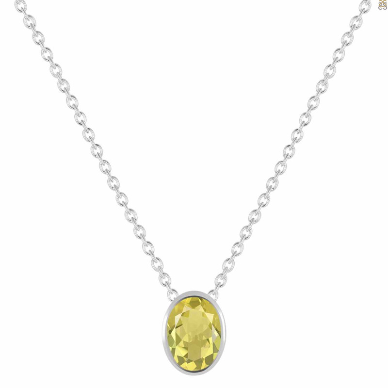Lemon Quartz Necklace LEM-RDN-456.