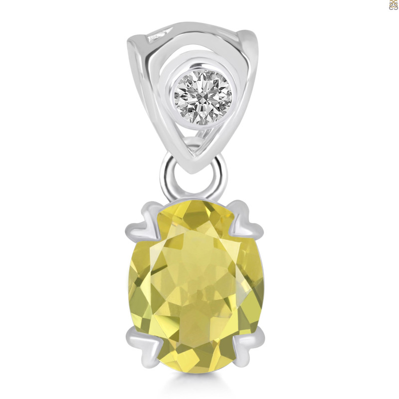 Lemon Quartz Pendant LEM-RDP-762-V-LOOP.