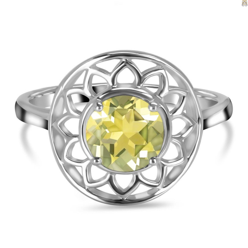 Lemon Quartz Ring LEM-RDR-2162.