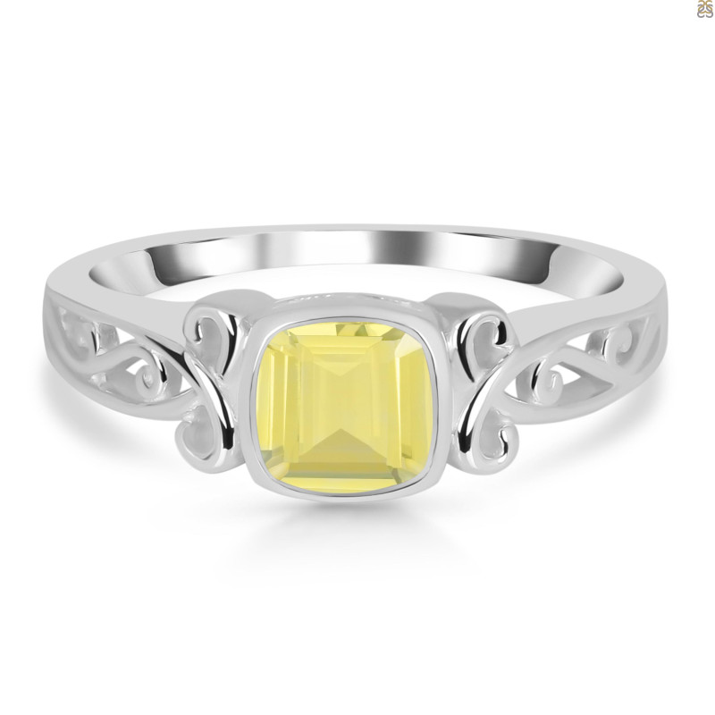 Lemon Quartz Ring LEM-RDR-2840.