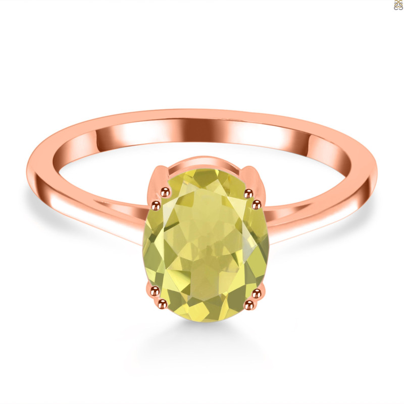 Lemon Quartz Ring LEM-RDR-3145.