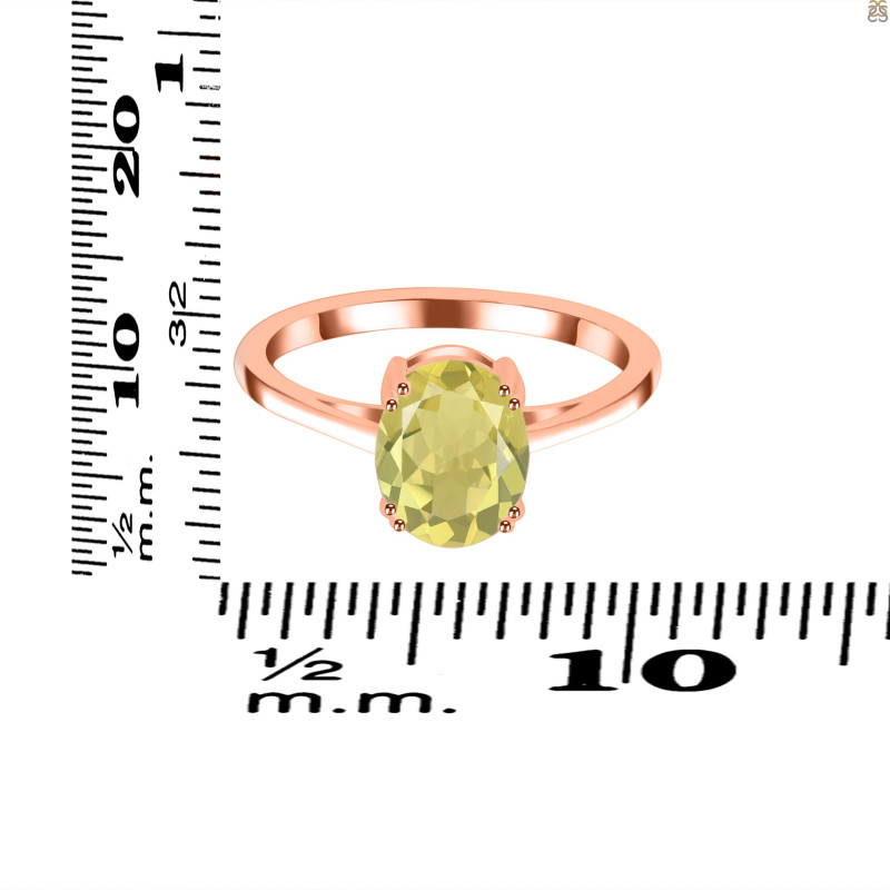 Lemon Quartz Ring LEM-RDR-3145.