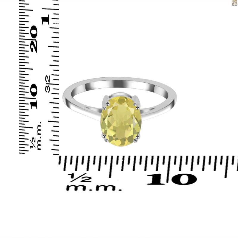 Lemon Quartz Ring LEM-RDR-3145.