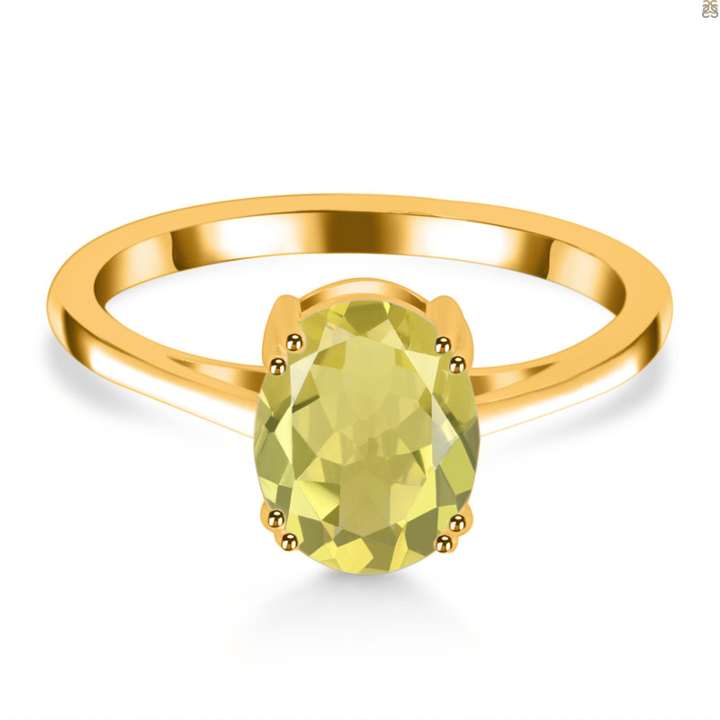 Lemon Quartz Ring LEM-RDR-3145.