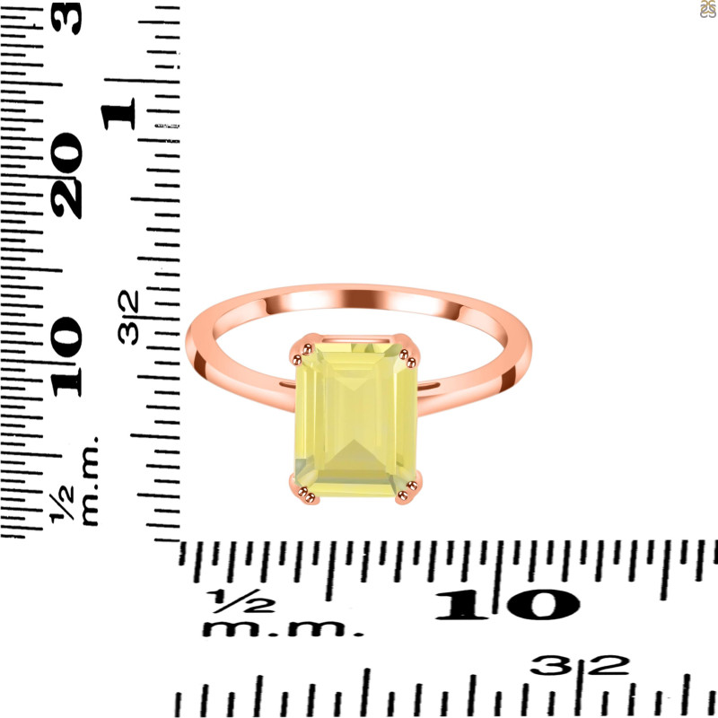 Lemon Quartz Ring LEM-RDR-3147.