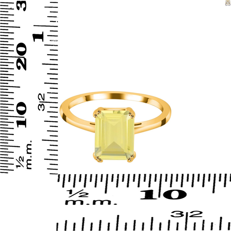 Lemon Quartz Ring LEM-RDR-3147.