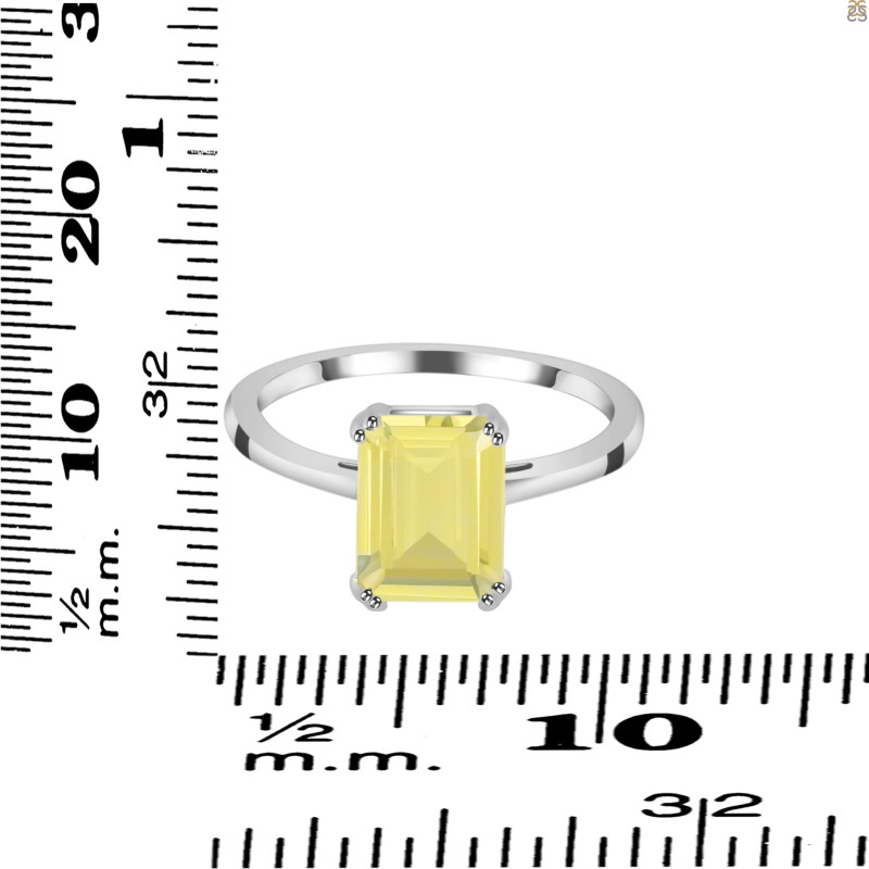 Lemon Quartz Ring LEM-RDR-3147.
