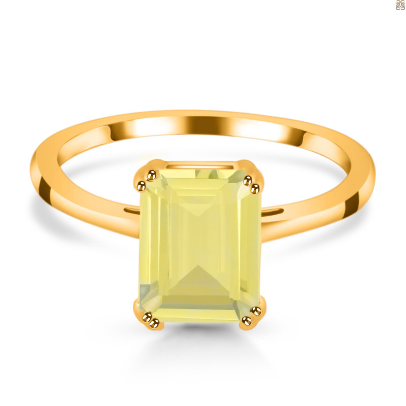 Lemon Quartz Ring LEM-RDR-3147.