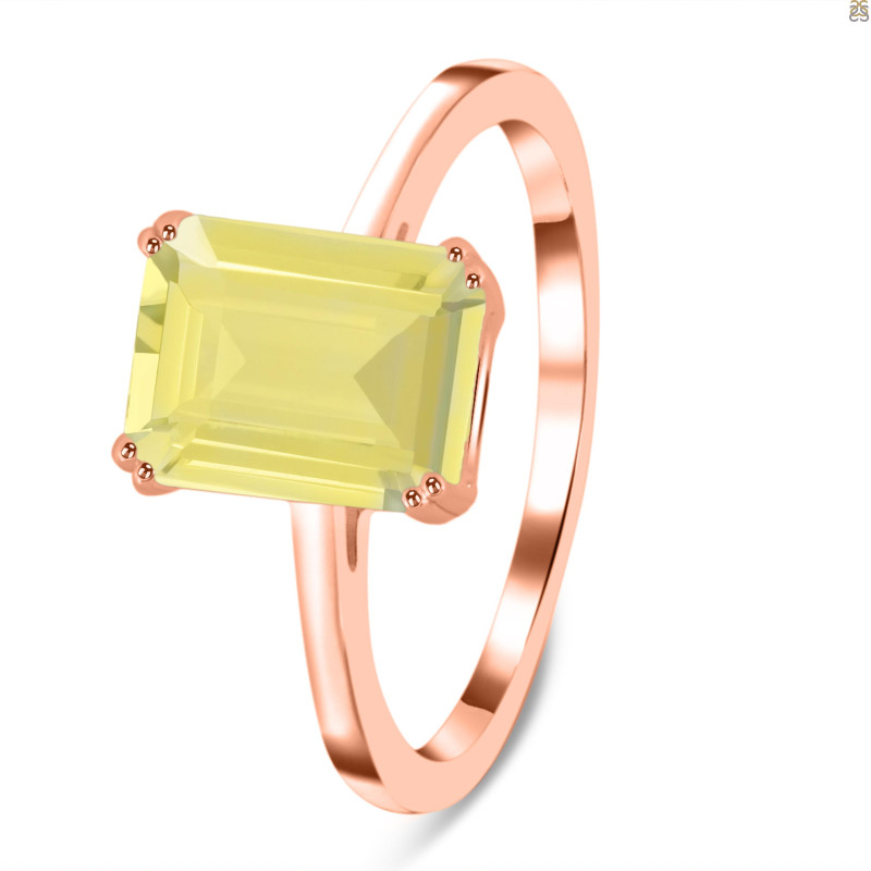 Lemon Quartz Ring LEM-RDR-3147.