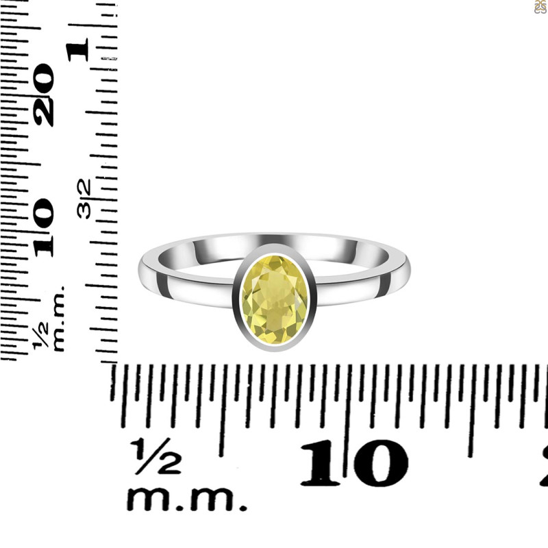Lemon Quartz Ring LEM-RDR-3251.