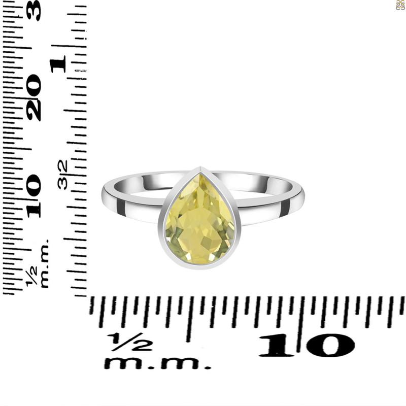Lemon Quartz Ring LEM-RDR-3252.
