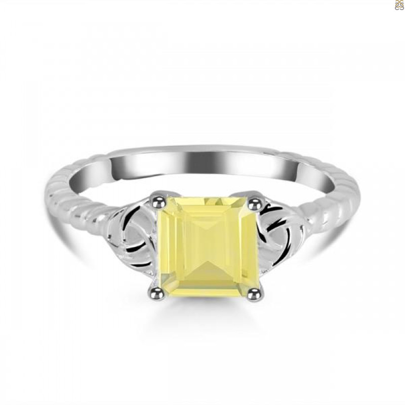Lemon Quartz Ring LEM-RDR-2844.