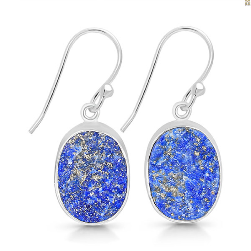 Lapis Rough Earring-E LLP-3-38