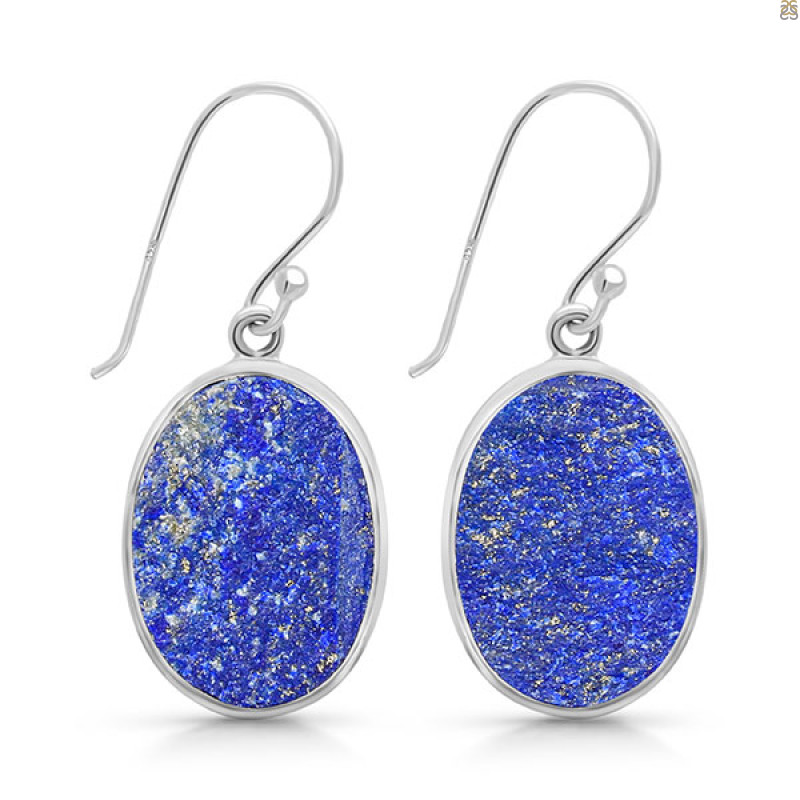 Lapis Rough Earring-E LLP-3-42