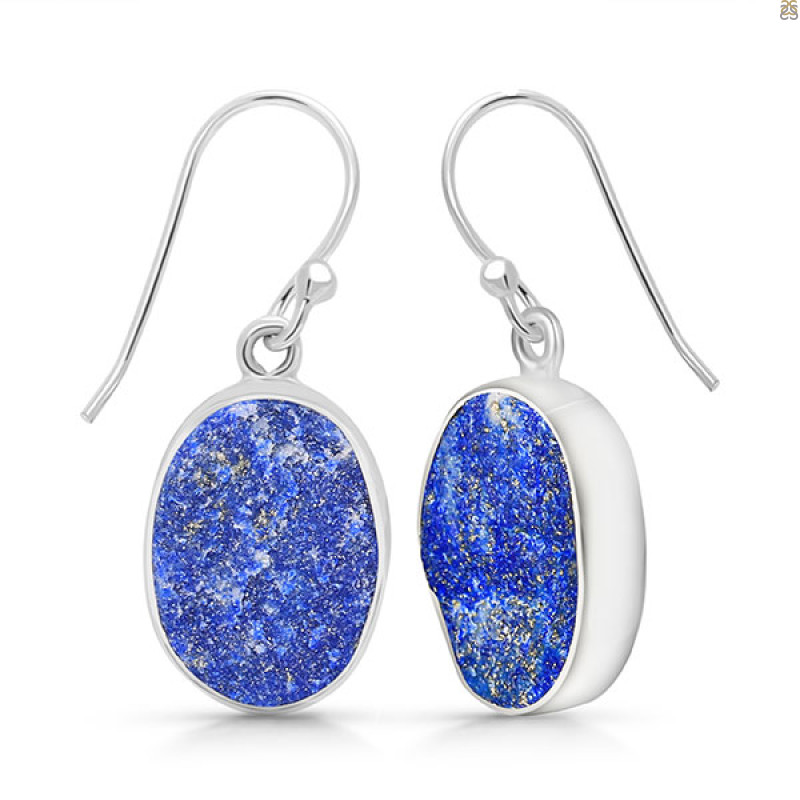 Lapis Rough Earring-E LLP-3-44