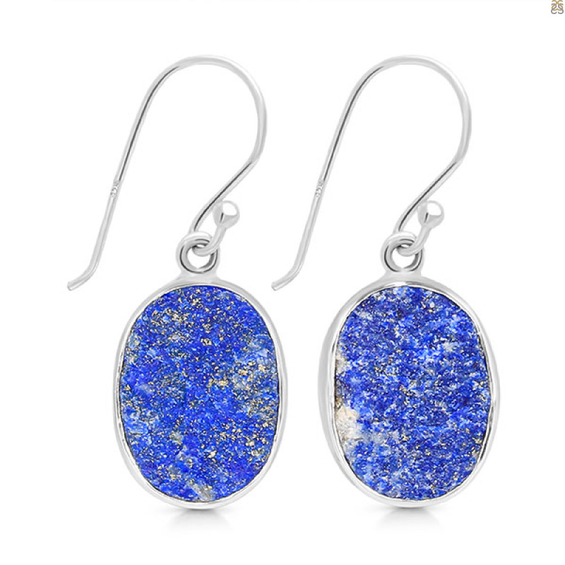 Lapis Rough Earring-E LLP-3-52