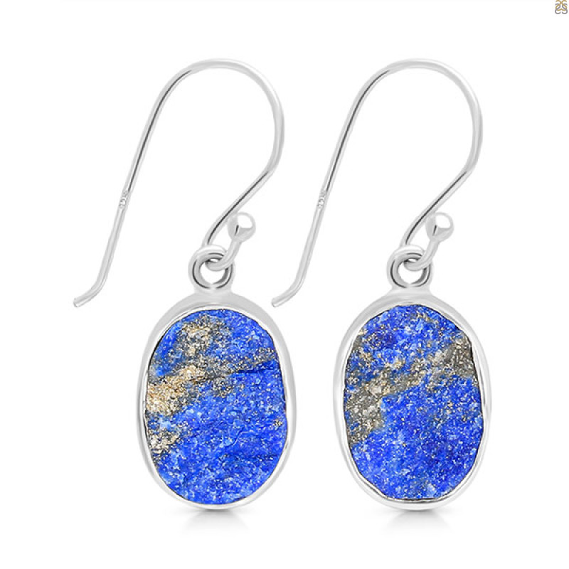 Lapis Rough Earring-E LLP-3-53