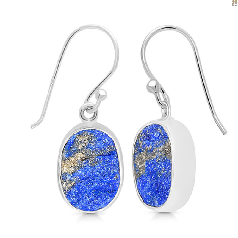 Lapis Rough Earring-E LLP-3-53