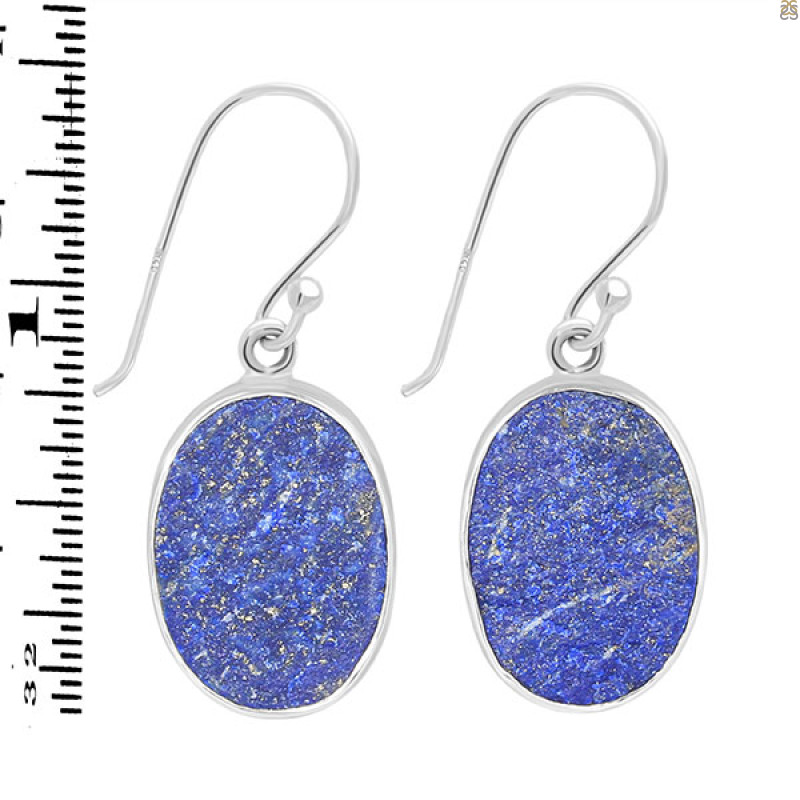 Lapis Rough Earring-E LLP-3-55