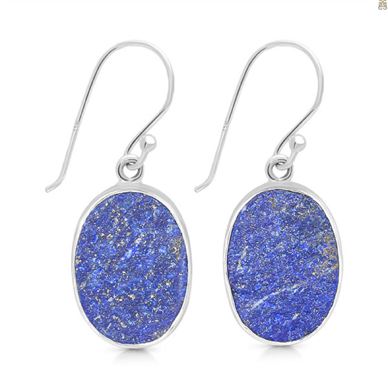 Lapis Rough Earring-E LLP-3-55
