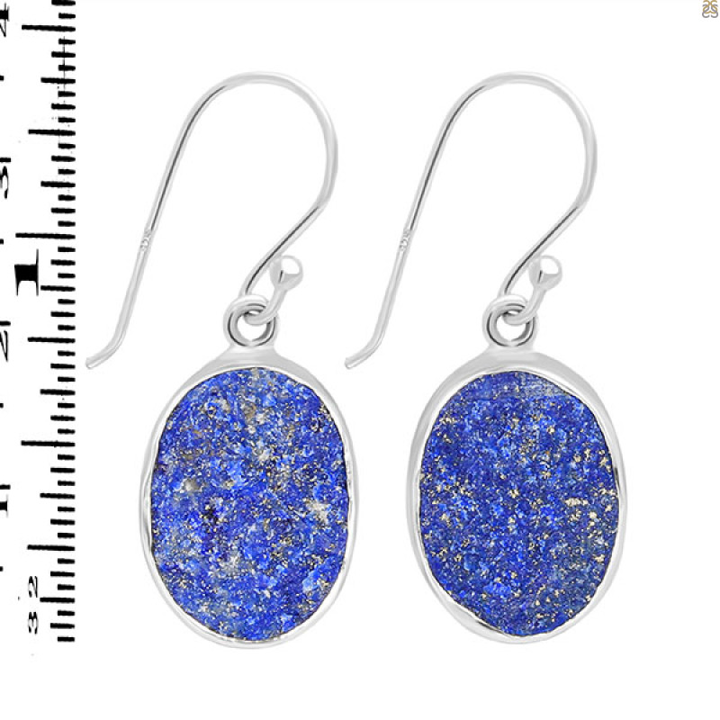 Lapis Rough Earring-E LLP-3-56
