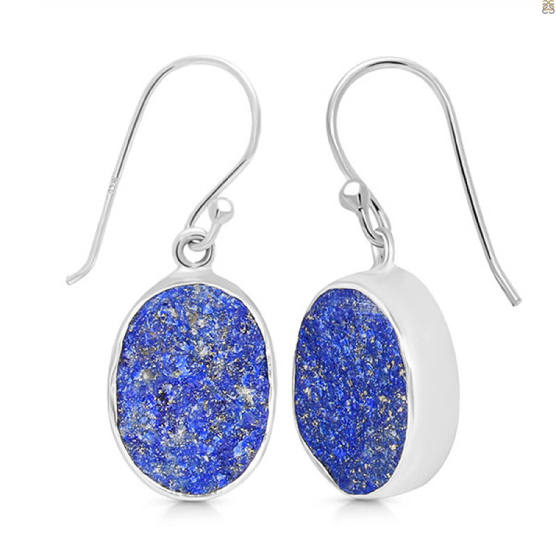 Lapis Rough Earring-E LLP-3-56