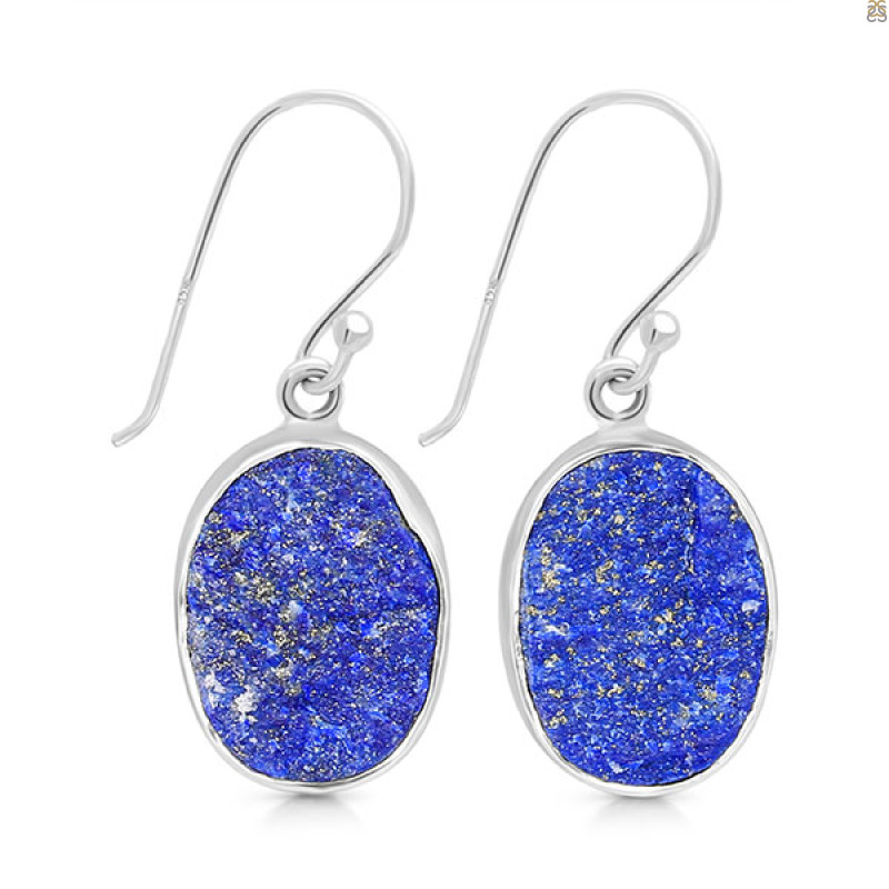 Lapis Rough Earring-E LLP-3-58