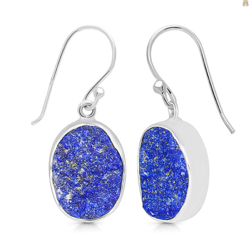 Lapis Rough Earring-E LLP-3-58