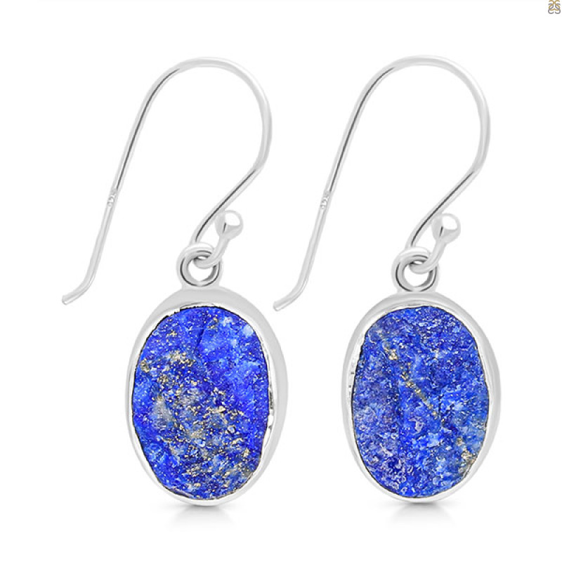Lapis Rough Earring-E LLP-3-60