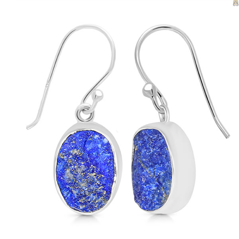 Lapis Rough Earring-E LLP-3-60