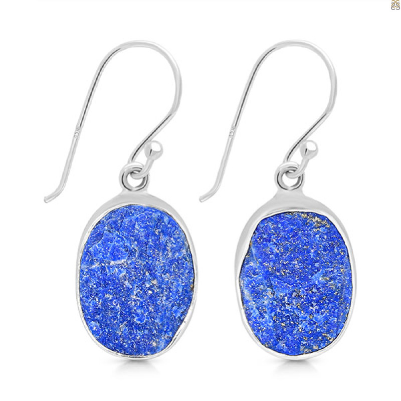 Lapis Rough Earring-E LLP-3-66