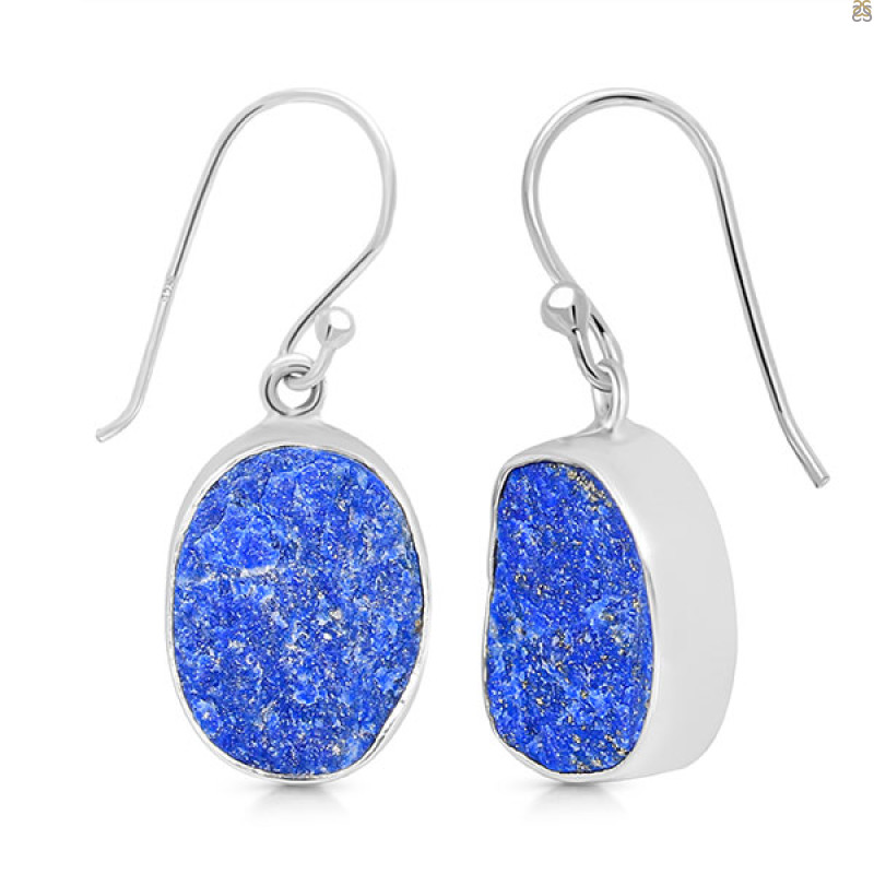 Lapis Rough Earring-E LLP-3-66