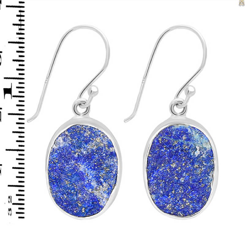 Lapis Rough Earring-E LLP-3-67