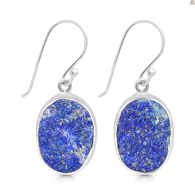 Lapis Rough Earring-E LLP-3-67