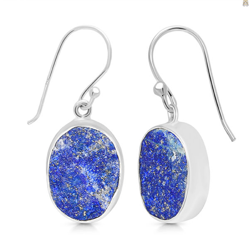 Lapis Rough Earring-E LLP-3-67