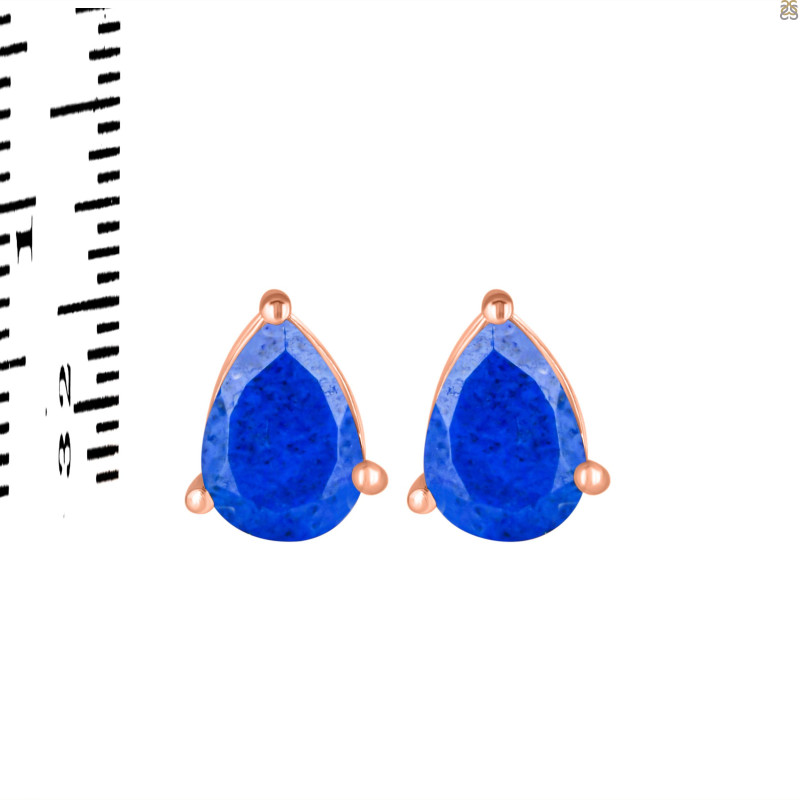 Lapis Stud Earring LLP-RDE-1368.