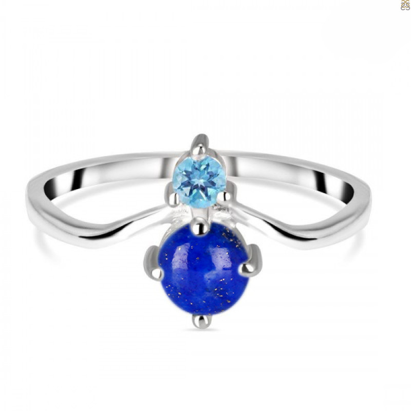 Lapis & Blue Topaz Ring LLP-RDR-1497.