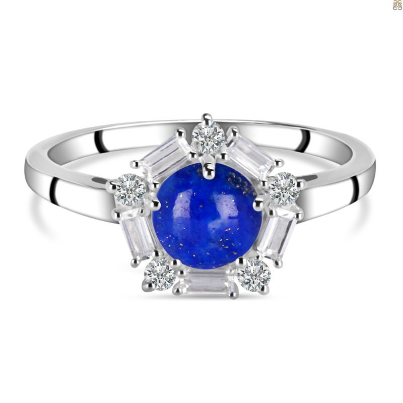 Lapis & White Topaz Ring LLP-RDR-2248.