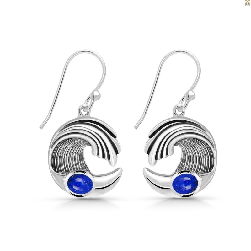 Lapis Waves Earring LLP-RUE-23.