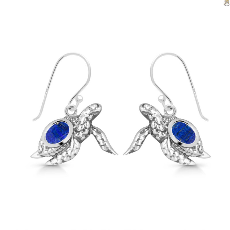 Lapis Turtle Earring LLP-RUE-42.