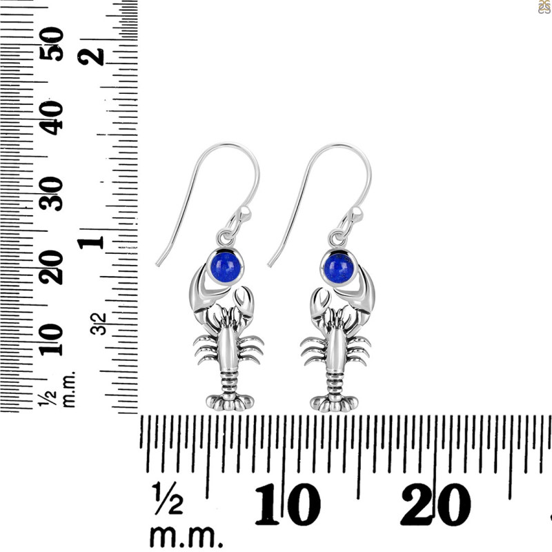Lapis Lobster Earring LLP-RUE-45.