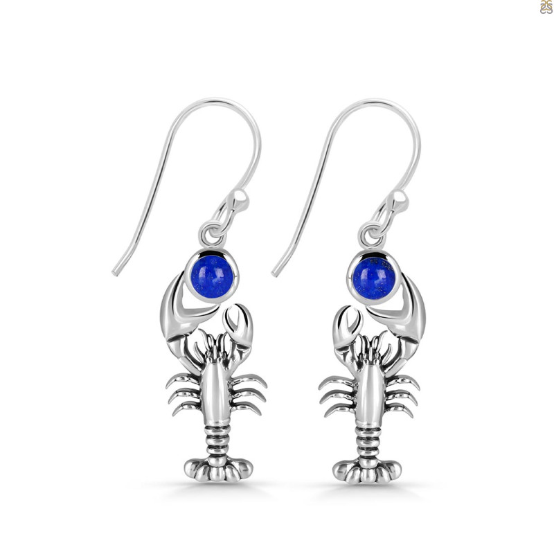 Lapis Lobster Earring LLP-RUE-45.